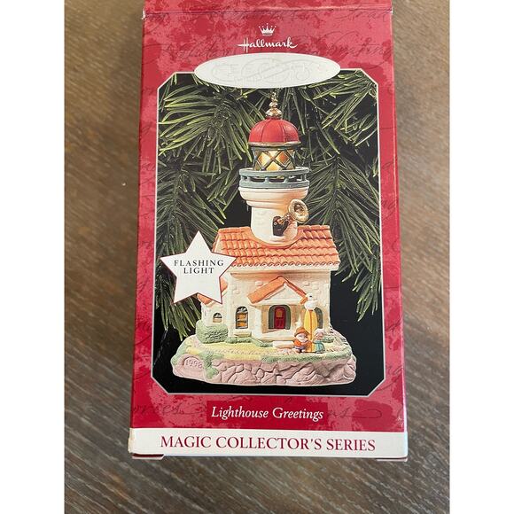 Hallmark Ornament Lighthouse Greetings Magic Collector's Series 1998 - Picture 3 of 6